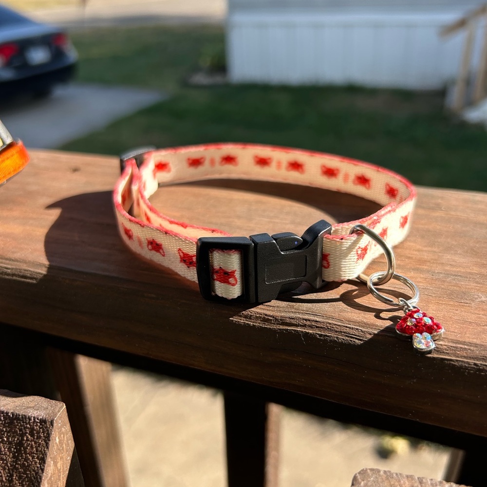 Handmade Red Fox Dog Collar